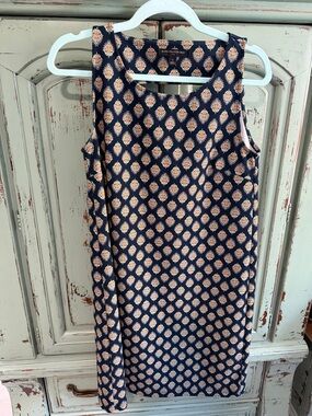 Banana Republic Navy Sleeveless Midi Dress
